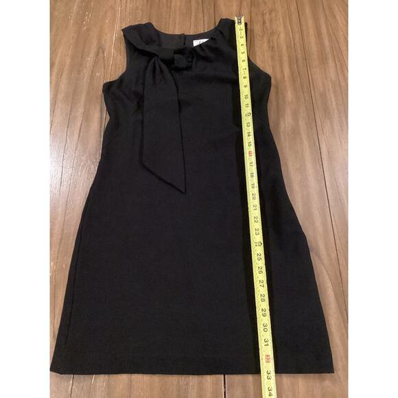 Milly of New York nicolla Bow shoulder Black Sheath Sleeveless mini Dress S - Picture 6 of 12